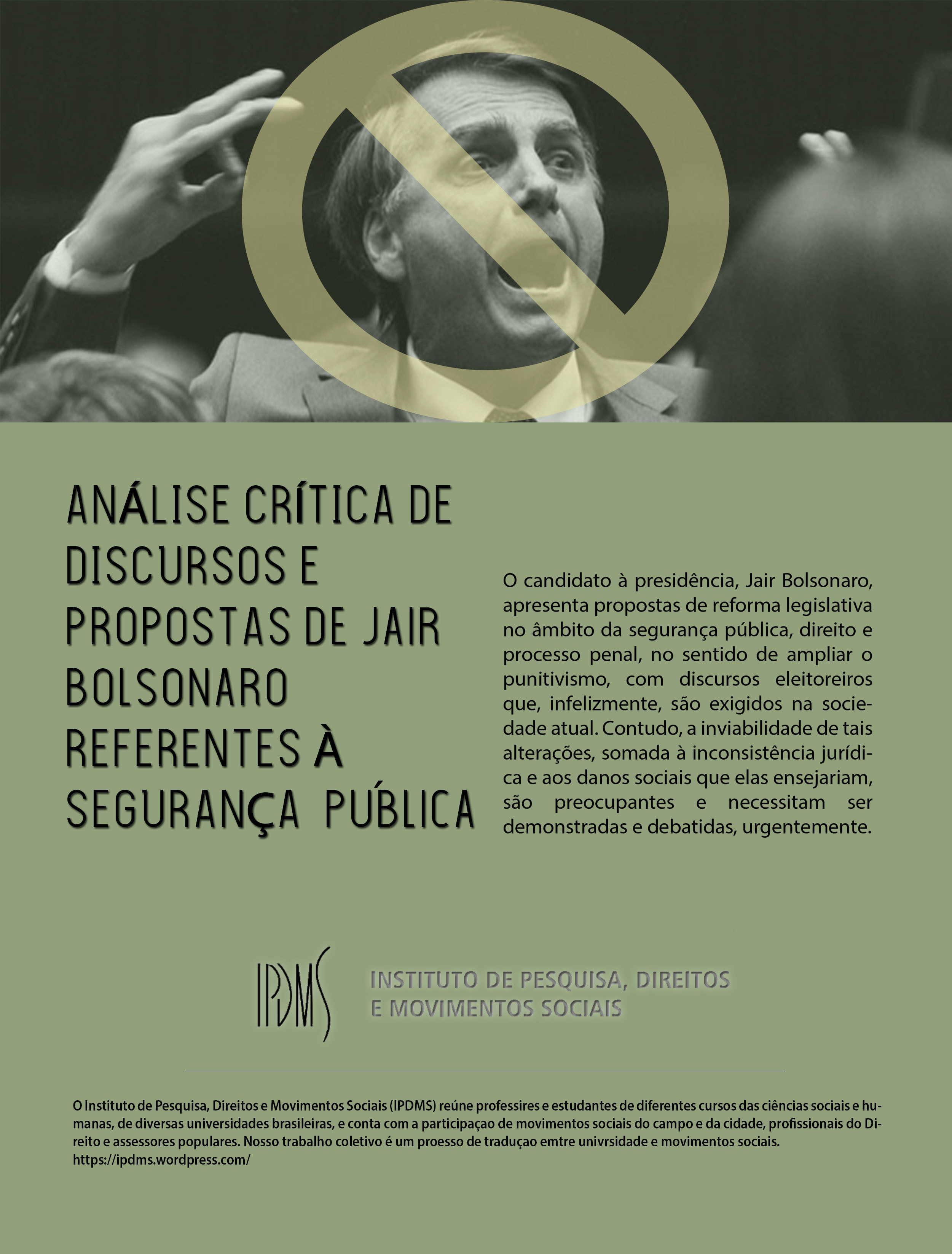 Análise crítica de discursos e proposta de Jair Bolsonaro referentes à segurança pública