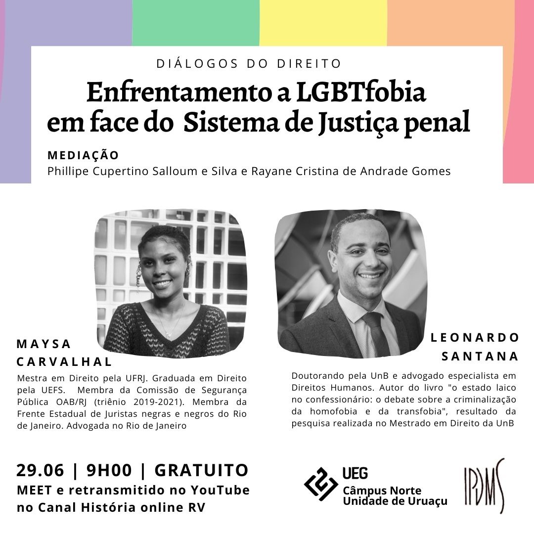 Diálogos do Direito – Enfrentamento a LGBTfobia em face do Sistema de Justiça penal